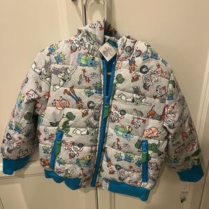 Disney toy story puffer jacket size 3t